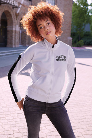 WHITE Open Road Girl Track Jacket