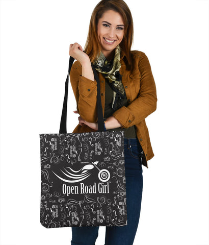 Black & White Scatter Cloth Tote