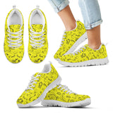 SCATTER DESIGN-10 COLORS-Open Road Girl CHILDS Tennis Shoes with White Soles