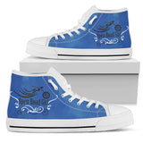 Swirl White Sole Open Road Girl Hi Top Shoes, 10 COLORS