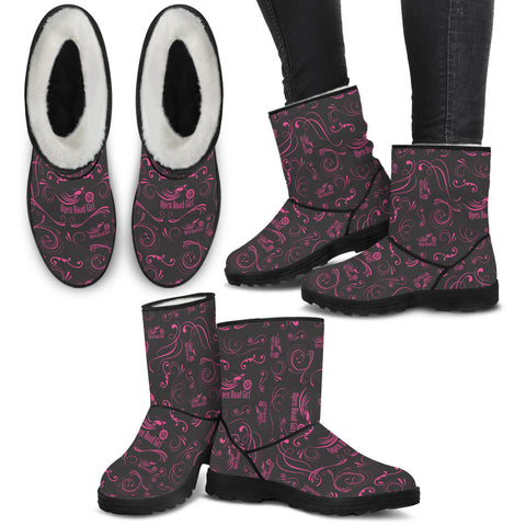 OPEN ROAD GIRL FAUX FUR BOOTS, 10 COLORS