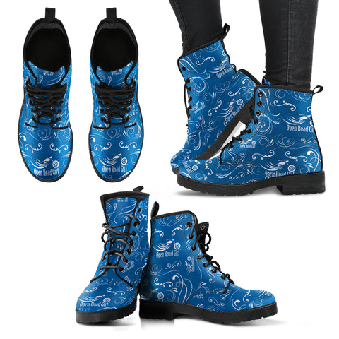 Open Road Girl Color Scattered Leather Boots, 10 COLORS