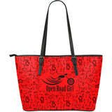 Scatter Open Road Girl Large PU Leather Tote, 10 COLORS