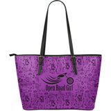 Scatter Open Road Girl Large PU Leather Tote, 10 COLORS