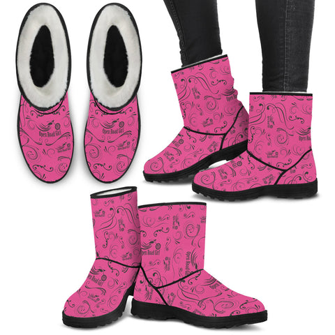 Open Road Girl Faux Fur Boots, 10 COLORS