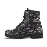 WHITE Scatter Open Road Girl PU Leather Boots
