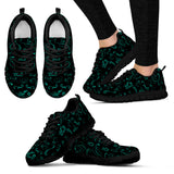 SCATTER DESIGN-10 COLORS Open Road Girl Womens Tennis Shoes with Black Soles