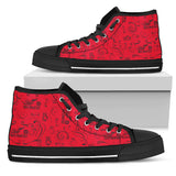 Solid Open Road Girl Scatter Canvas High-Top, 10 COLORS