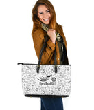 Black Scatter Open Road Girl PU Leather Tote