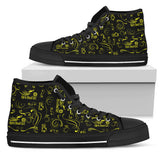 Scatter Design Open Road Girl Canvas Hi-Tops, 10 COLORS