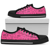 Full Color Scatter Design Open Road Girl Canvas Shoes, 10 COLORS