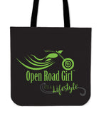It's a Lifestyle Open Road Girl CLOTH Tote, 9 COLORS