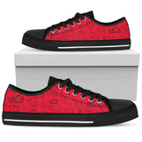 Full Color Scatter Design Open Road Girl Canvas Shoes, 10 COLORS