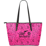 Scatter Open Road Girl Large PU Leather Tote, 10 COLORS
