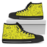 Solid Open Road Girl Scatter Canvas High-Top, 10 COLORS