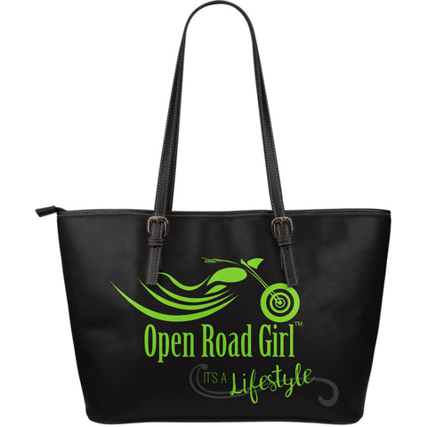 It's a Lifestyle Open Road Girl LARGE PU LEATHER Tote, 9 COLORS