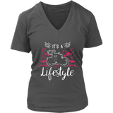 PINK It’s a Lifestyle Women’s V-Neck T-Shirt-Short Sleeve