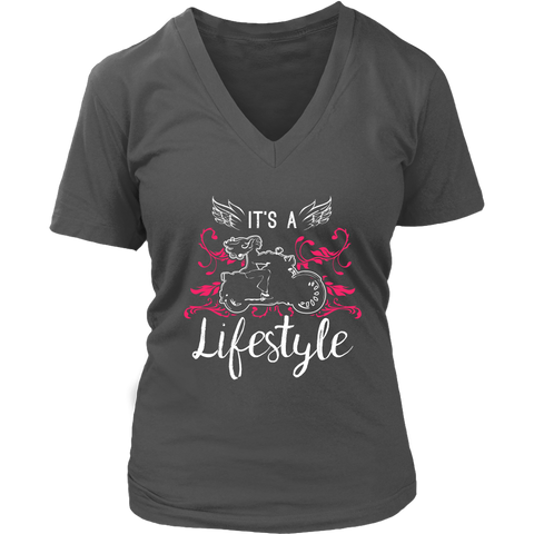 PINK It’s a Lifestyle Women’s V-Neck T-Shirt-Short Sleeve