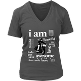 I AM...Inspiration Women's Open Road Girl V-Neck Shirt, 6 COLORS