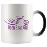 PURPLE OPEN ROAD GIRL 11OZ MAGIC MUG, 2 STYLES