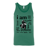 I AM...Inspiration UNISEX Open Road Girl Wide-Back Tank Top, 5 COLORS