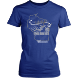WISCONSIN IT'S A LIFESTYLE GREY/WHITE COLLECTION WOMEN'S TEE