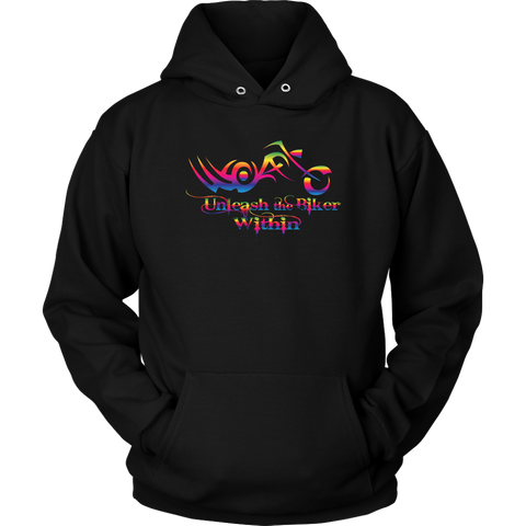 RAINBOW Unleash the Biker Within Sweatshirt UNISEX Hoodie