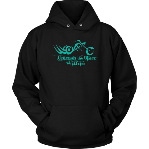 TEAL Unleash The Biker Within Sweatshirt UNISEX Hoodie