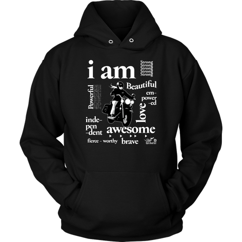 I AM...Inspiration UNISEX Open Road Girl Hoodie, 11 COLORS