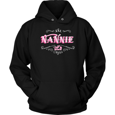 NANNIE PINK/WHITE SWEATSHIRT UNISEX-HOODIE