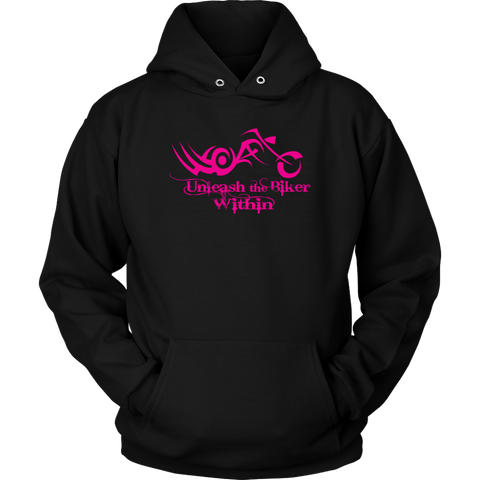 PINK Unleash The Biker Within Sweatshirt UNISEX Hoodie