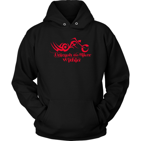 RED Unleash The Biker Within Sweatshirt UNISEX Hoodie