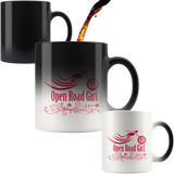 RED OPEN ROAD GIRL 11OZ MAGIC MUG, 2 STYLES