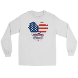 Patriotic Open Road Girl UNISEX Long Sleeve Tee