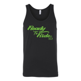 GREEN READY TO RIDE UNISEX WIDE BACK TANK TOP