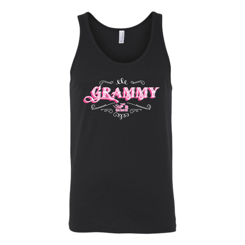 Grammy PINK/WHITE Full Back UNISEX Tank Top