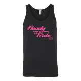 PINK READY TO RIDE UNISEX WIDE BACK TANK TOP