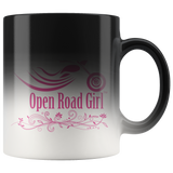 PINK OPEN ROAD GIRL 11OZ MAGIC MUG, 2 STYLES