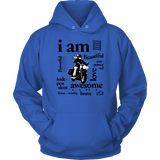 I AM...Inspiration UNISEX Open Road Girl Hoodie, 8 COLORS