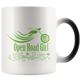 GREEN OPEN ROAD GIRL 11OZ MAGIC MUG, 2 STYLES