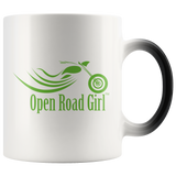 GREEN OPEN ROAD GIRL 11OZ MAGIC MUG, 2 STYLES