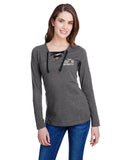 Open Road Girl Shoestring Long Sleeve Tees, 2 COLORS