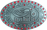 open road girl belt buckle motorcycle clothing and accessories for women