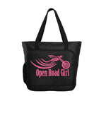 Open Road Girl Large Tote - CHOOSE YOUR LOGO COLOR!