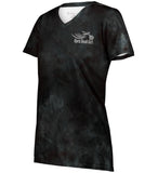 Open Road Girl Cloud Print Vneck Short Sleeve Tee, 4 COLORS