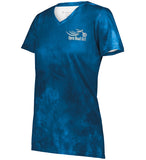 Open Road Girl Cloud Print Vneck Short Sleeve Tee, 4 COLORS