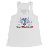 PATRIOT Red/White/Blue Ride Empowered Open Road Girl Flowy Tank