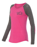 Open Road Girl Long Sleeve Patch Shirt, 3 Colors
