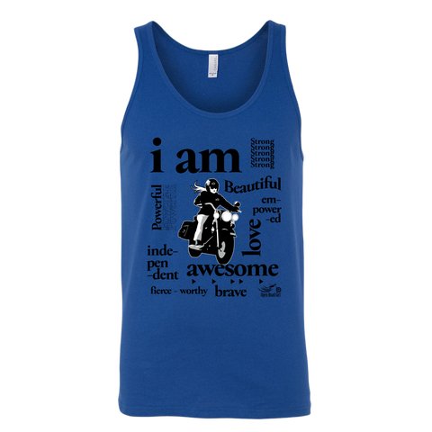 I AM...Inspiration UNISEX Open Road Girl Wide-Back Tank Top, 5 COLORS