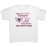 Pink/White Here is to Strong Independent Women CHILD Tee, 3 COLORS